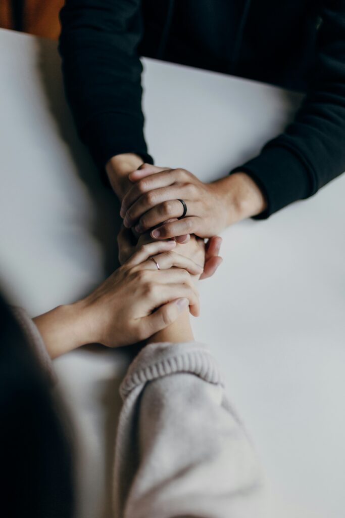 couples hands